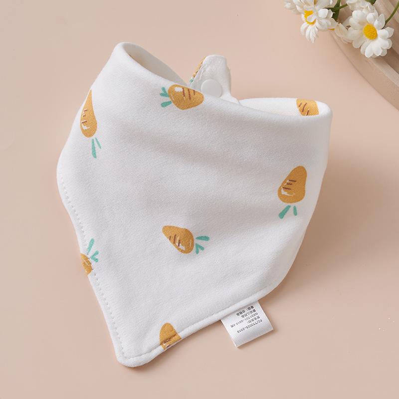 Super Soft Cotton Infant Bib & Neck Warmer - Anti-Spit Up, Autumn/Winter Triangle Scarf