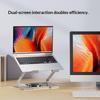 Laptop Stand Tablet Holder 360° Rotating Height Adjustable Metal Laptop Stand Portable Lightweight