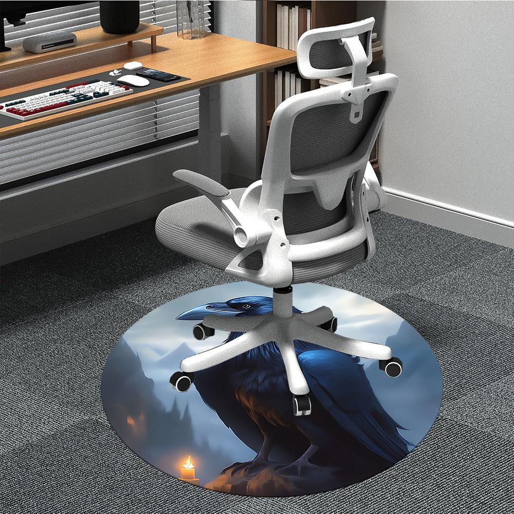 

1pc Raven, Candlelight Chair Carpet for Office - Durable, Ideal for Chair Mats, Stylish & Functional Decorative Rug yy260203080 80cm by 80cm