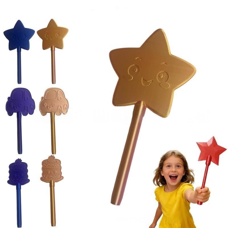 3D Printed Wand Tap To Pay Portable Cute Star Shaped Magic Wand Holder Non-Contact Payment Funny Credit Card Holder Daily Use