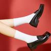 Sweet Girls Lolita Japanese JK Shoes Students Mid Heels Loafers School Shallow Shoes