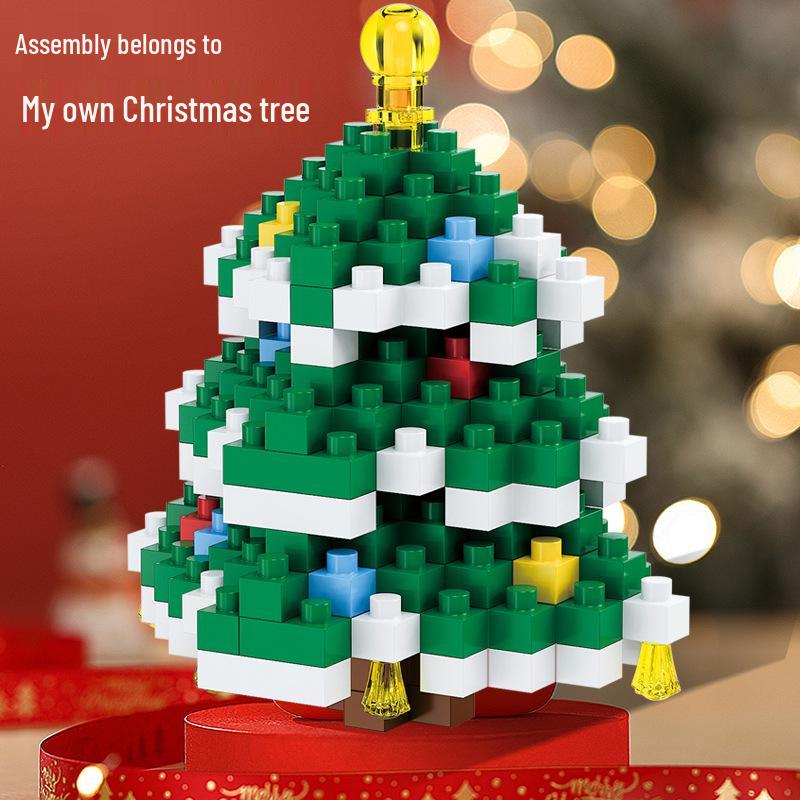 Christmas Building Block Toys: Compatible with Lego—Santa Claus, Christmas Tree for Kids
