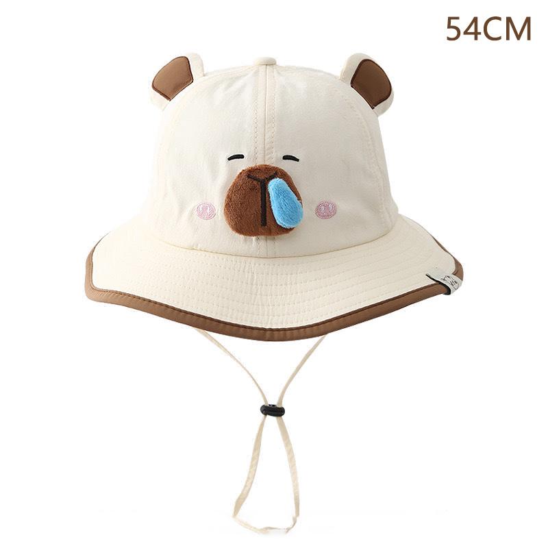 Cartoon Capybara Fisherman Hat Cute Sun Protection Bucket Hat For Men Women Summer Outdoor Casual  Sunscreen Hat Gifts