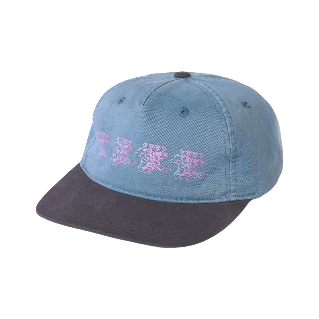 Thisisneverthat x Grateful Dead Overlap Lightning Bears Cap Blue Charcoal ONE SIZE