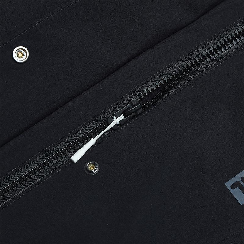 Fila Moisture Wicking Hooded Two Piece Inner Liner Waterproof Windproof Warm Jacket Women Jacket Deep-Black A11W447907FBK