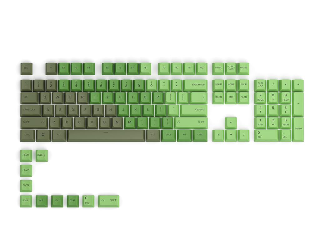 Glorious PBT Olive Key Caps for Mechanical Keyboards, 114 Keycap Set (GLO-KC-GPBT-O) KB677