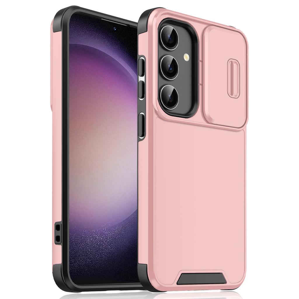 For Samsung Galaxy A15 4G/A15 5G Cell Phone Case Slide Camera Shield PC+TPU Bump Proof Cover