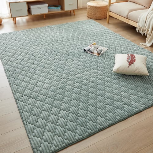 CHOSHOME Carpet Rug, Extra Thick 25mm, Fits 1.5 Tatami Mats, Thick Rug, All-Season, Non-Slip, Soundproof, Soft To the Touch, Nordic Style, Warm, Washa