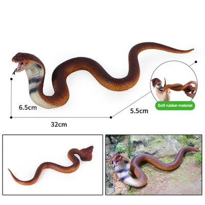 Yousheng Realistic Fake Snakes Toy Halloween Scary Prank Props Soft TPR Snake Figure Garden Snake Model Scare Birds Squirrels Kids Educational Toy