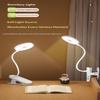 Rechargeable Clip On Led Desk Lamp Flexible Gooseneck Eye Caring Flicker Free For Study Home Office Dorm Reading Work