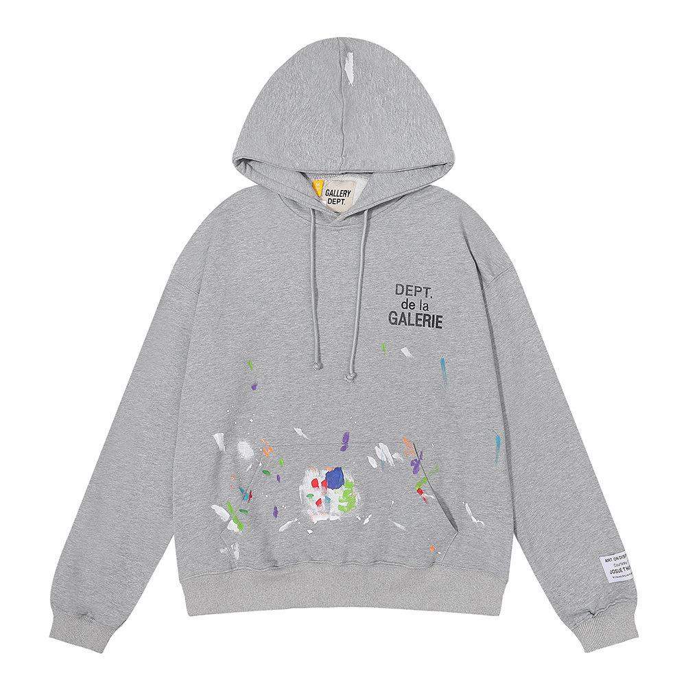 GALLERY DEPT Limited Edition Hand-Painted Splatter Letter Hoodie - James Style