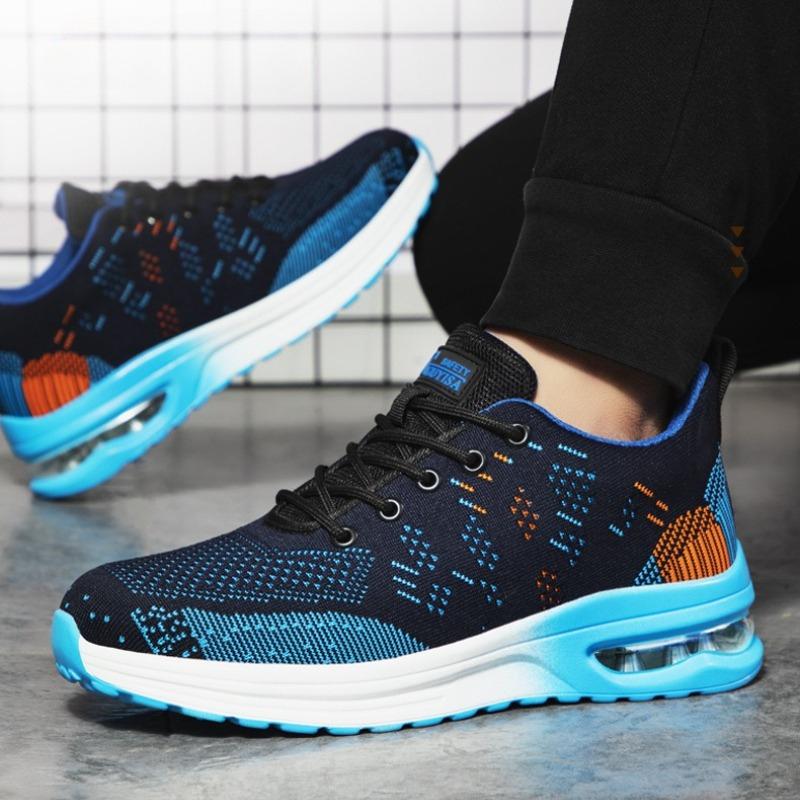 Mode Atmungsaktive Mesh Arbeits-Sneaker Herren Damen Sicherheitsschuhe Stahlkappe Unzerstörbare Schuhe Anti-Smash Leichte Luftpolster Arbeitsschuhe Herren