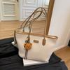 Large-capacity bag women's new casual shoulder bag high-end college student class commuting tote bag