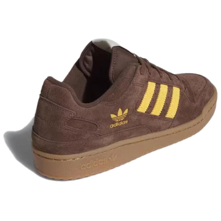 Adidas Forum Low CL Brown Preloved Yellow Unisex Sneakers Gum JI3274