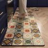 Kitchen Floor Mat PVC Leather Waterproof Oil-proof Anti-slip Kitchen Carpet Anti-slip Wear-resistant Runner Rug Home Decor