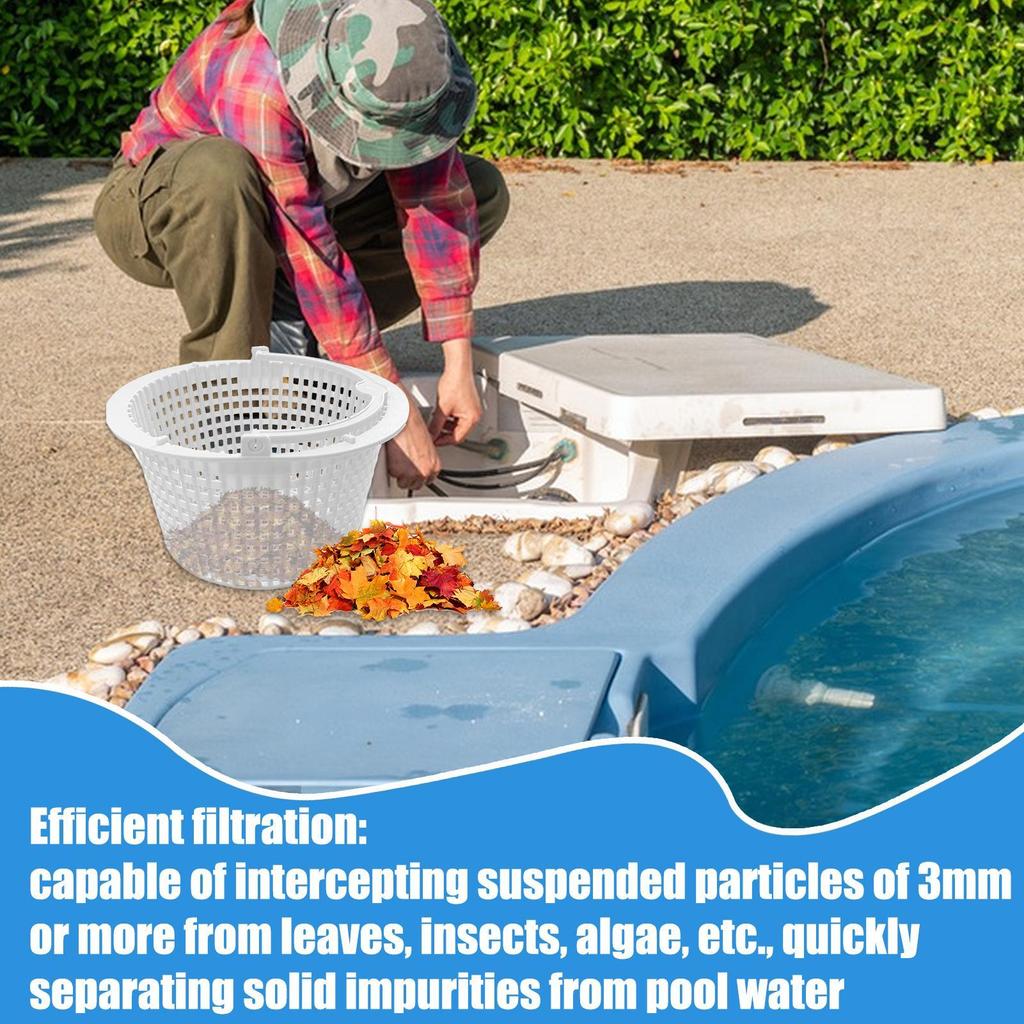 Pool Laubkescherkorb zum Entfernen von Blättern und Schmutz Schwimmbadreinigung Skimmer Filterkorb für Teich Pool