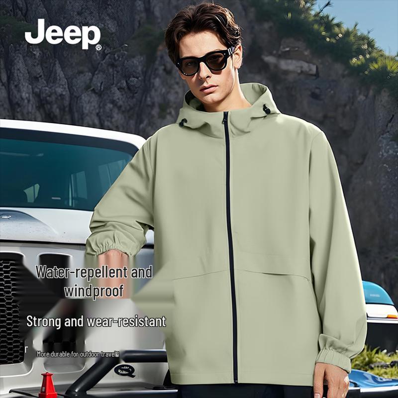 JEEP Men's Spring Splash-Proof Casual Jacket
