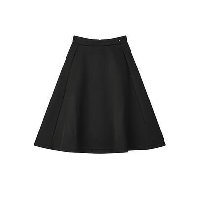 Milano Series Fashion Simple Knitted Casual Long Dress Women Dresses Black F11W515301FBK
