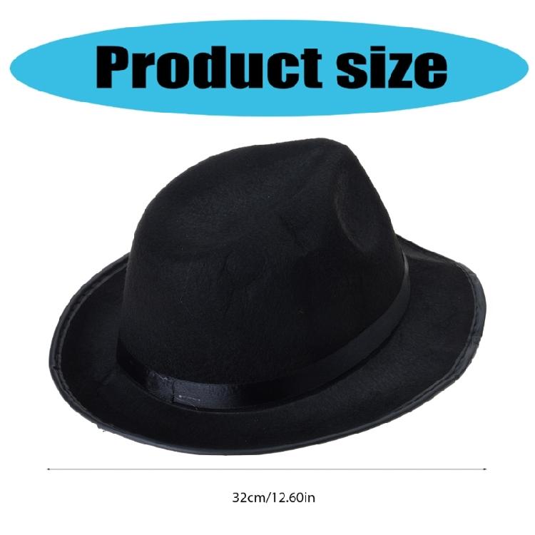 1920s Mens Gatsby Gangster Costume Accessories Set Fedoras Hat Neck Tie and Sunglasses 20s Mobster Costume for Men Teen