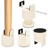 Yinnhom Adjustable Table Legs, 6.5-9cm Height Adjuster, for Kotatsu Tables, Sofas, Beds, and Furniture, Set of 4, 500kg Weight Capacity, Beige