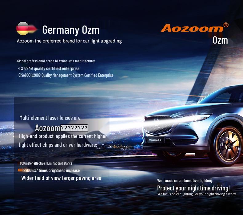 Laser Headlight Assembly: Upgraded Bi-Beam Bi-Lens DRL for 15-17 CRV