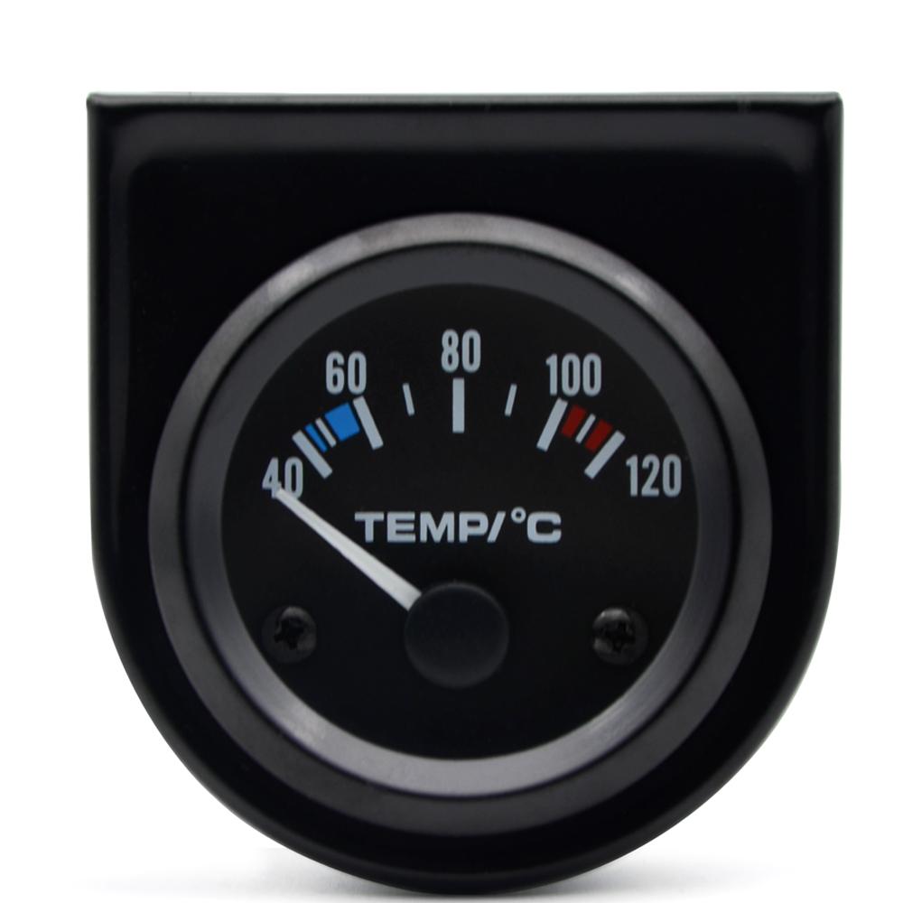 2' 52MM Black Water Temp/Oil Temp/Oil Press PSI/Oil Pressure KG/Volt/Ammeter/Fuel Level Gauge Car Meter with Bracket Pod Holder