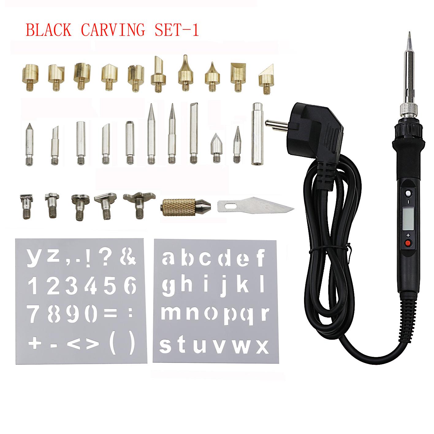 

Набор ручек для пирографии для резьбы по дереву, 60 Вт, 80 Вт, паяльник с регулируемой температурой, сварочный набор для тиснения древесины, ремонтный набор для горения