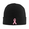New Pink Ribbon Breast Cancer Awareness Warm Knitted Cap Hip Hop Bonnet Hat Autumn Winter Outdoor Beanies Hats For Unisex Wome