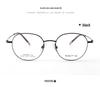 Women's Pure Titanium Small Frame Eyeglasses with Myopia Lenses - Fashionable & Simple Design for Youth