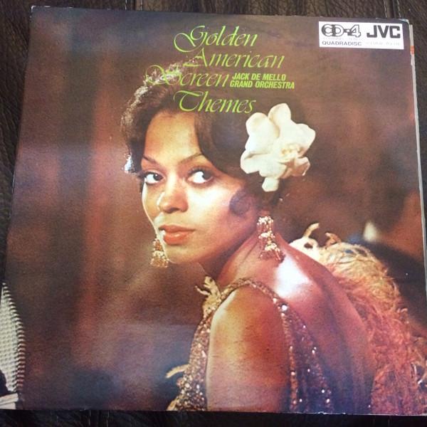 LP Record JACK DE MELLO GRAND ORCHESTRA - Golden American Screen Themes CD4W7031 JVC 1973 Japan Obi Soundtracks & Musicals Used