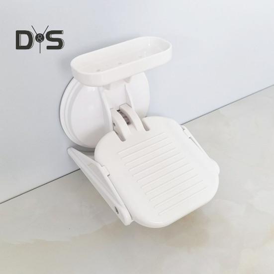 Pedal de banheiro com altura ajustável, design de ventosa sem furadeira, pedal largo antiderrapante, apoio para os pés de chuveiro que economiza espaço