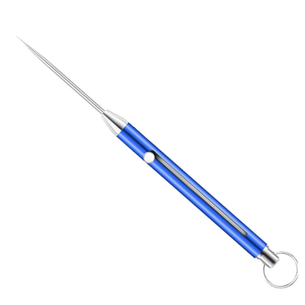 Titanium Telescopic Toothpicks Keychain Integrated Design Telescopic Toothpick Titanium Protective Case Holder Pocket Toothpick