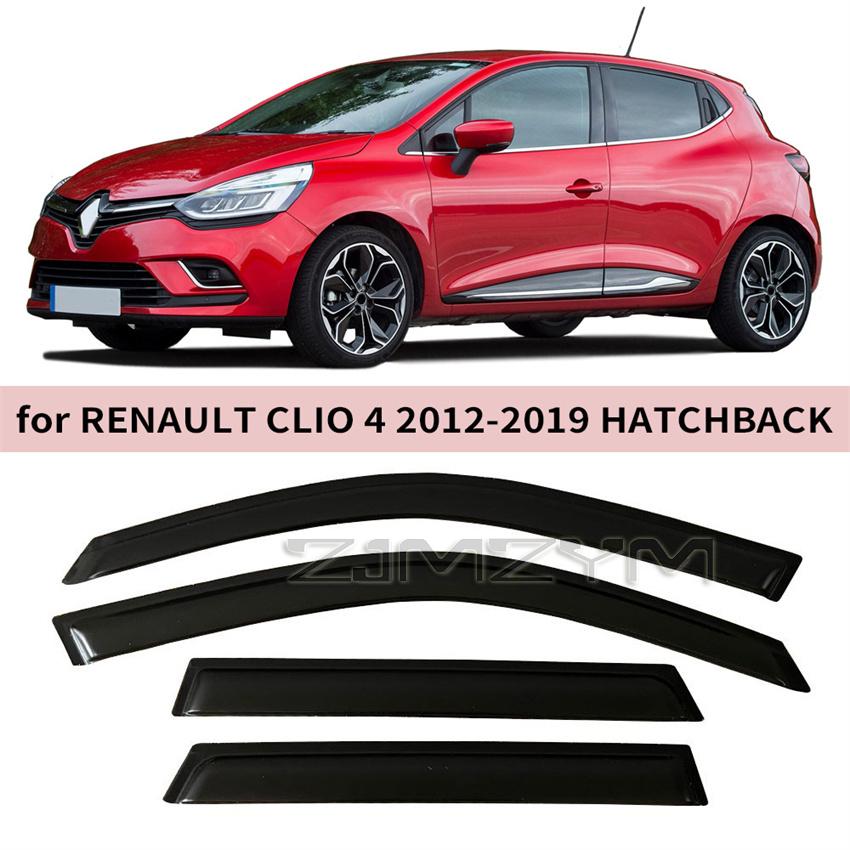 Window Visor for RENAULT CLIO 4 HATCHBACK WAGON 2012 2013 2014 2015 2016 2017 2018 2019 Wind Deflectors Rain Guards Door Ent