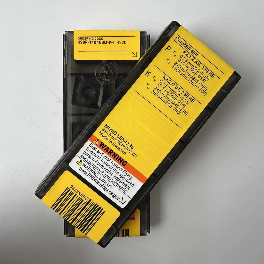 Original Sandvik / 490R-140408M-PH 4220 / CNC lathe carbide blade 10 Pcs