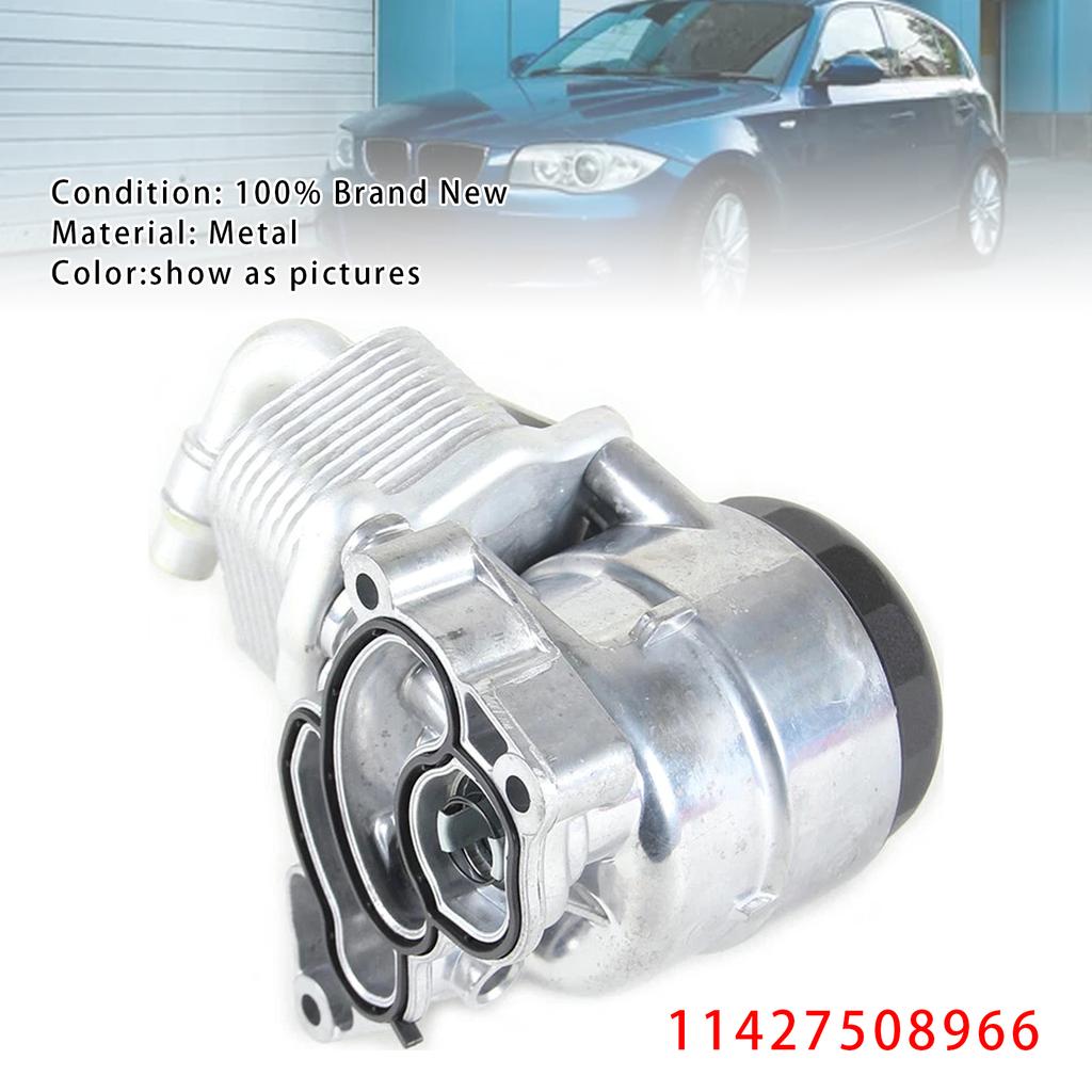 Engine Oil Cooler Oil Filter Assembly 11427508966 For BMW 120i 320i 520i X1