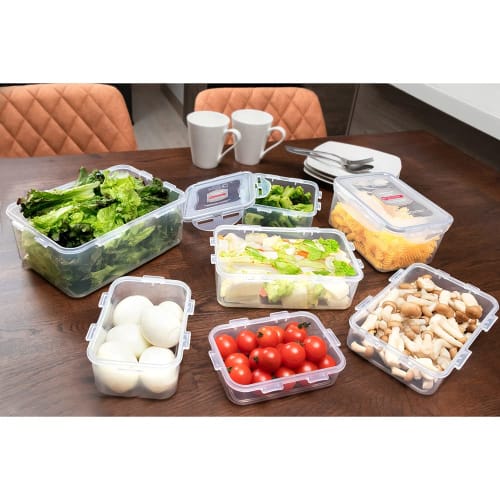 Bestco Lock & Lock Classic 1.0L Storage Container, Rectangular, Gray, HPL817G