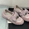 Dopamine style bow shallow mouth Mary Jane single shoes women's summer style o design ballet