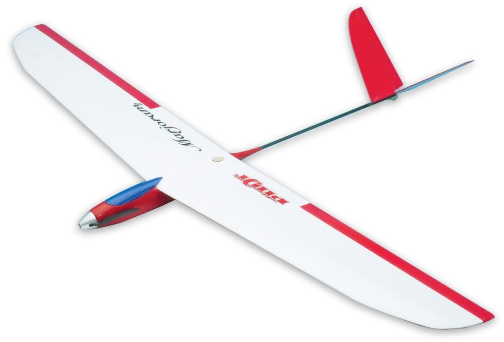 OK Mokei PILOT Marjoram 2 Red Basic Electric Glider with Radio 11318 Film-Coated Ailerons, Controlled,