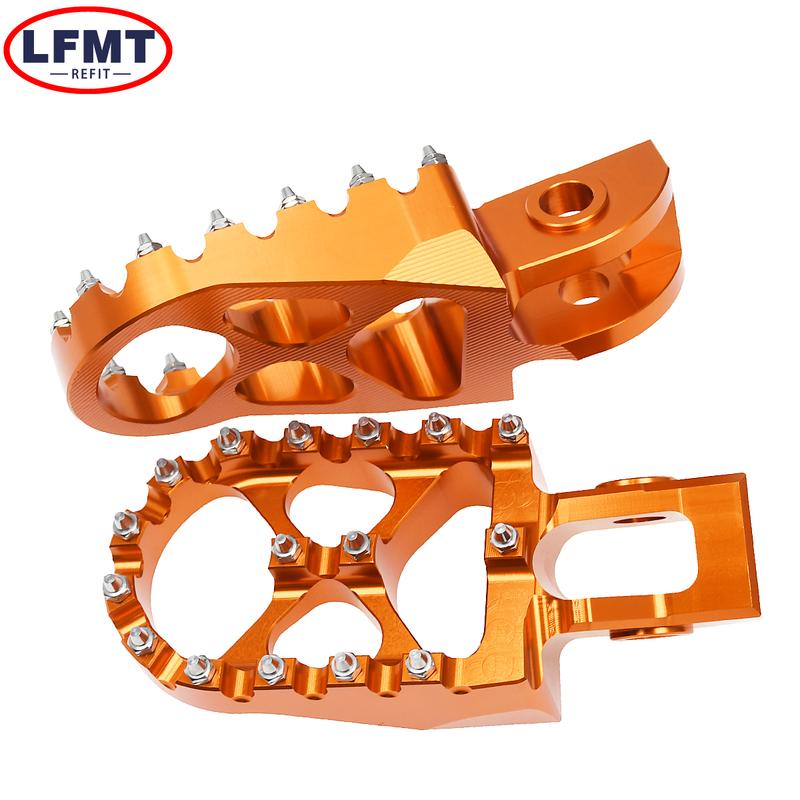 For KTM XC XCF SX SXF EXC EXCF XCW XCFW 125 150 250 300 350 450 500 2017-2023 Motorcycle CNC Foot Pegs Footpeg Pedals FootRest