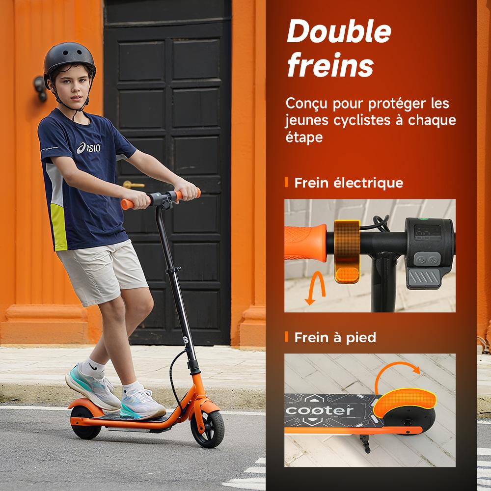 iScooter K2Pro Kids Electric Scooter 150W Motor 18V 2.6Ah Battery 3-Speed 5-16KM/H LED Light Deck & StemMax Load 70KG E-Scooter For Children