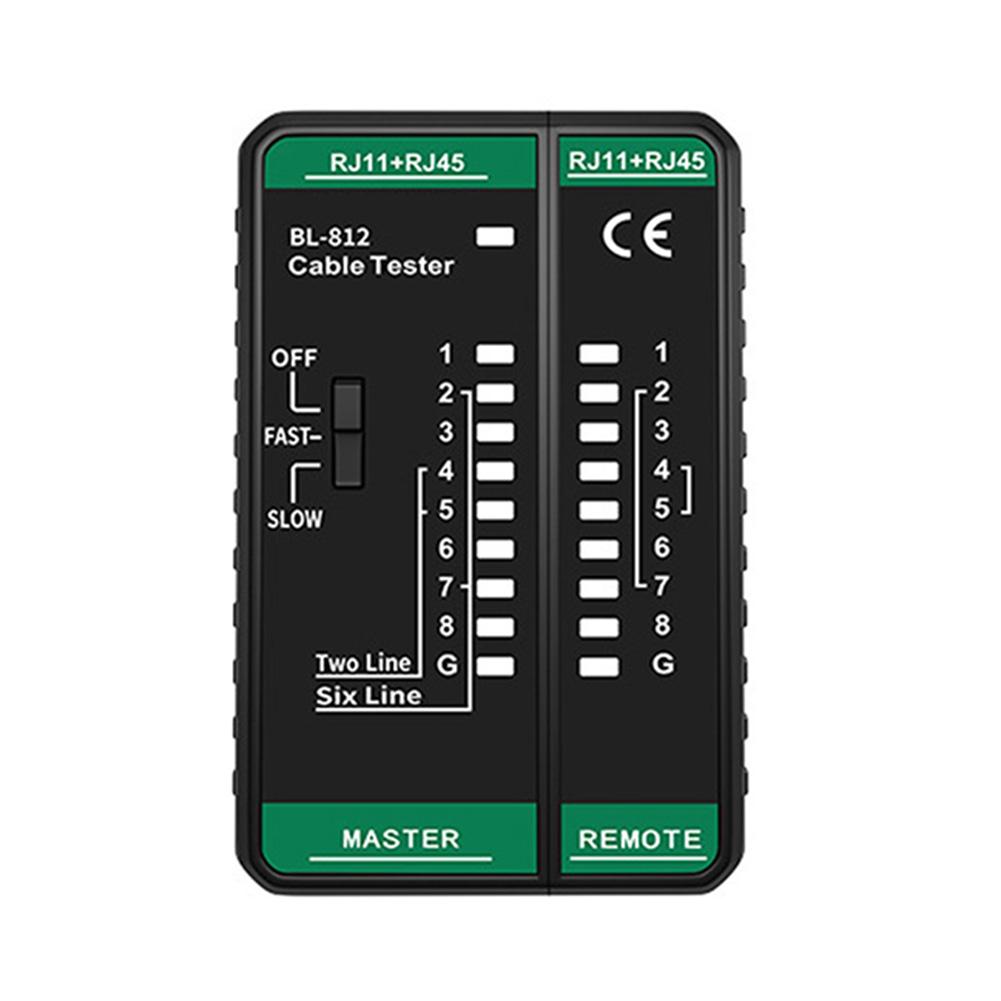 BL-812 Multifunctional Network Tester for RJ45 RJ11 Cables 300m Line Tracing Dual Speed Mode 8 Core Cable Compatibility
