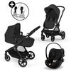 Kombikinderwagen trio EOS PLUS + Cloud G : Kombikinderwagen + ausklappbarer Babysitz + umwandelbare Tragetasche