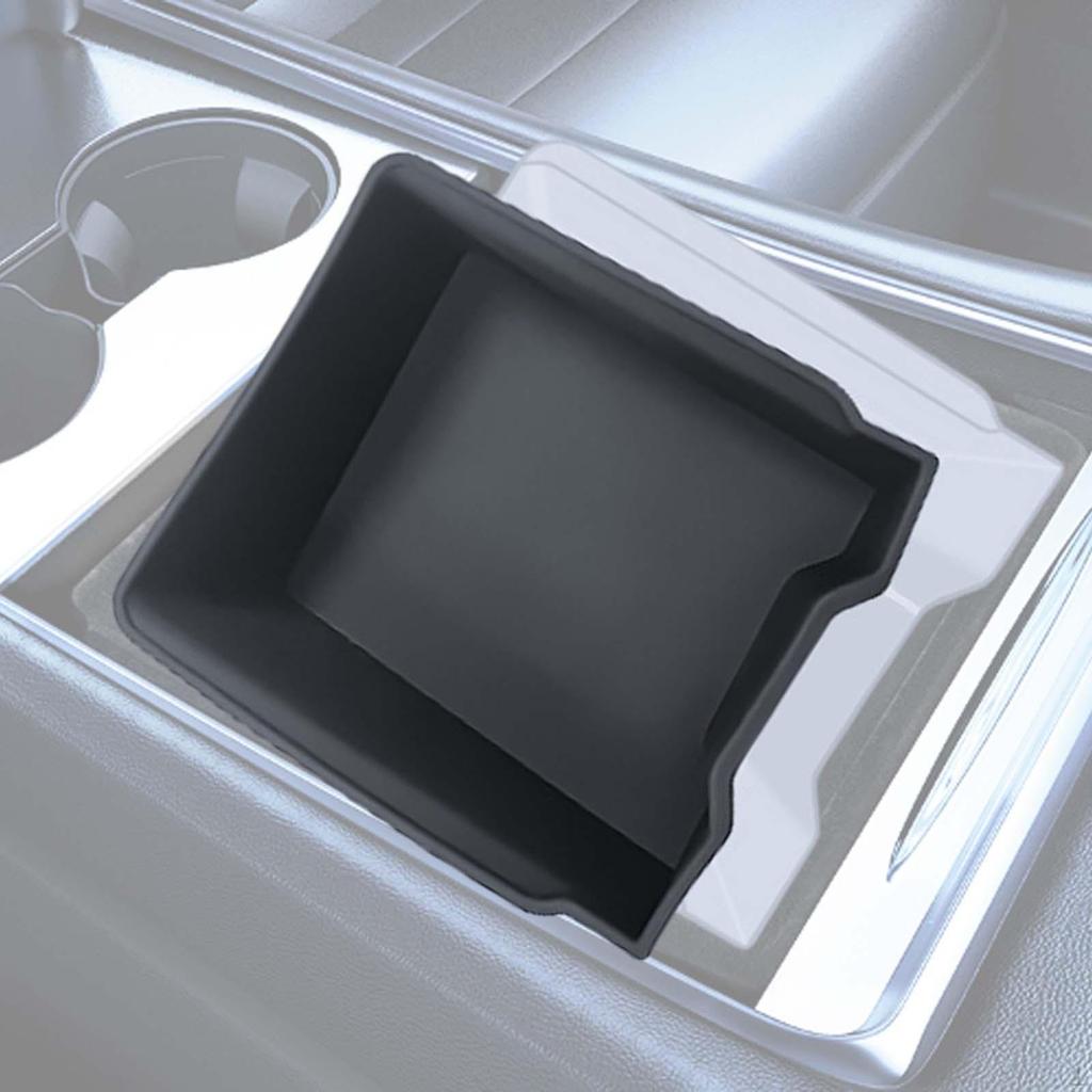 Cutie de depozitare pentru consola centrală Accesorii pentru containere articole diverse cu covoraș din silicon pentru modelul 3