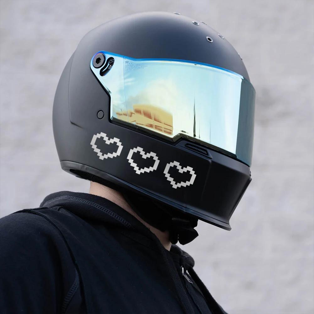 Small Pixel Hearts Vinyl Decal Car Window Cute Sticker Love Heart Truck Body Camper Motorcycle Helmet Graphics Decor Accessories