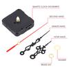 3Pcs=1Set Stitch Silent Movement Quartz Clock Movement Mechanism Repair