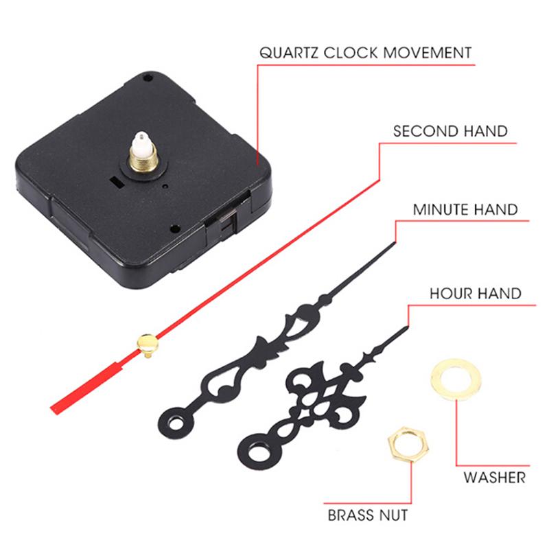 3Pcs=1Set Stitch Silent Movement Quartz Clock Movement Mechanism Repair