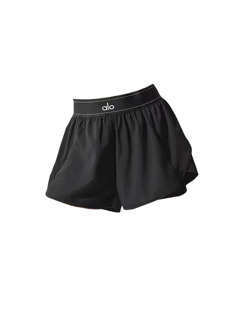 Alo Pantalones Cortos de Yoga Ajustados: Ropa deportiva holgada que favorece la figura para primavera y verano