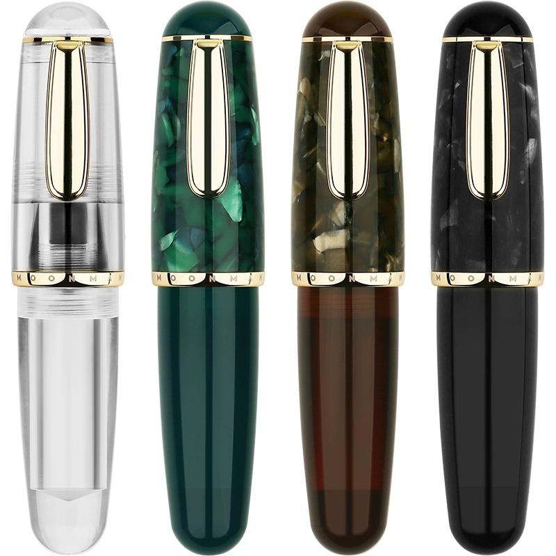 MAJOHN Q1 Short Cute Fountain Pen Hand Ledger Fine Pointed Pen Writing Small Fat Pen School Office Supplies Stationery