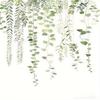 Nordic Fresh Green Leaf Polyester Digital Print Shower Curtain for Bathroom Decor & Toilet Partition - 1pc