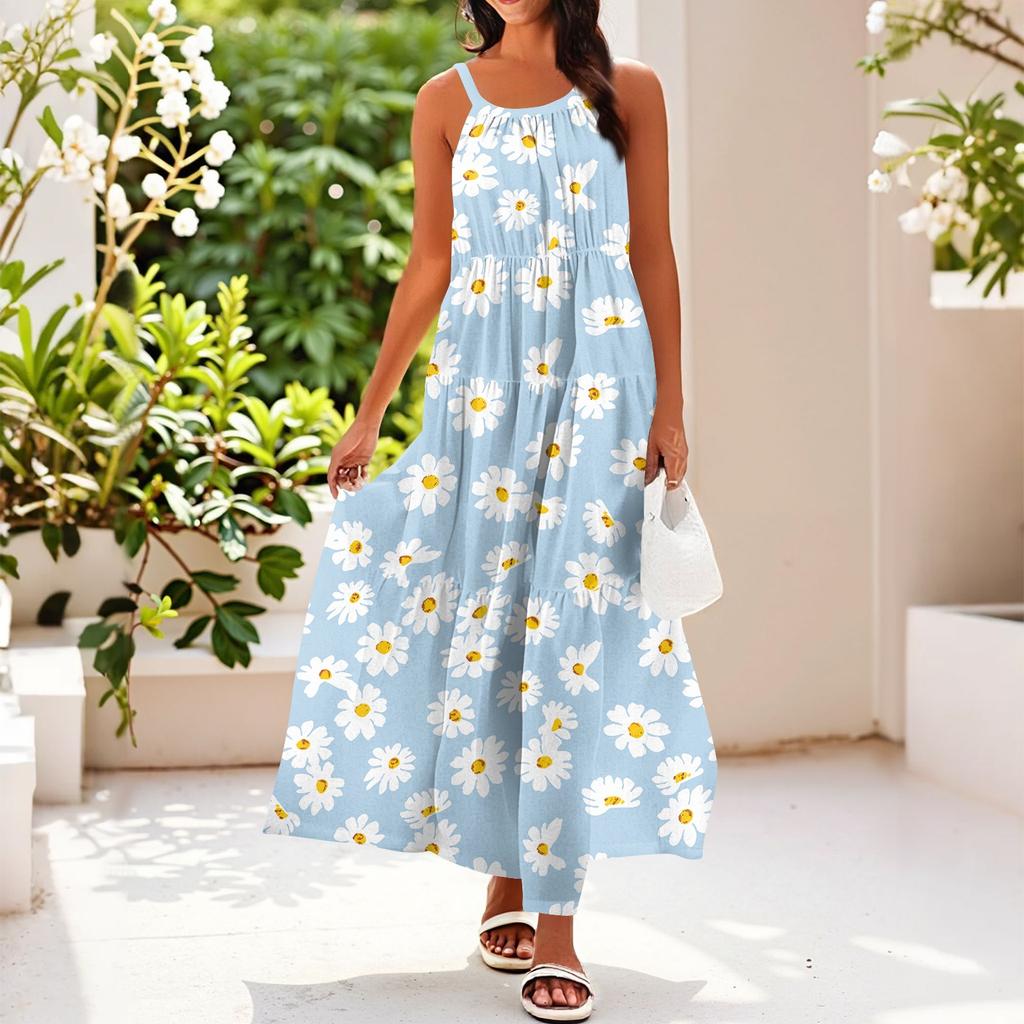 Women's Summer Casual Fashion Suspender Sleeveless Dress